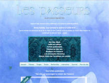 Tablet Screenshot of lespasseurs.com